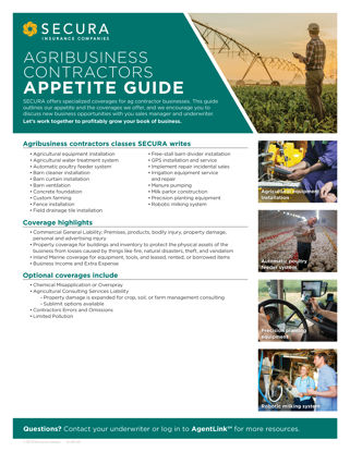 Agribusiness Contractors Appetite Guide